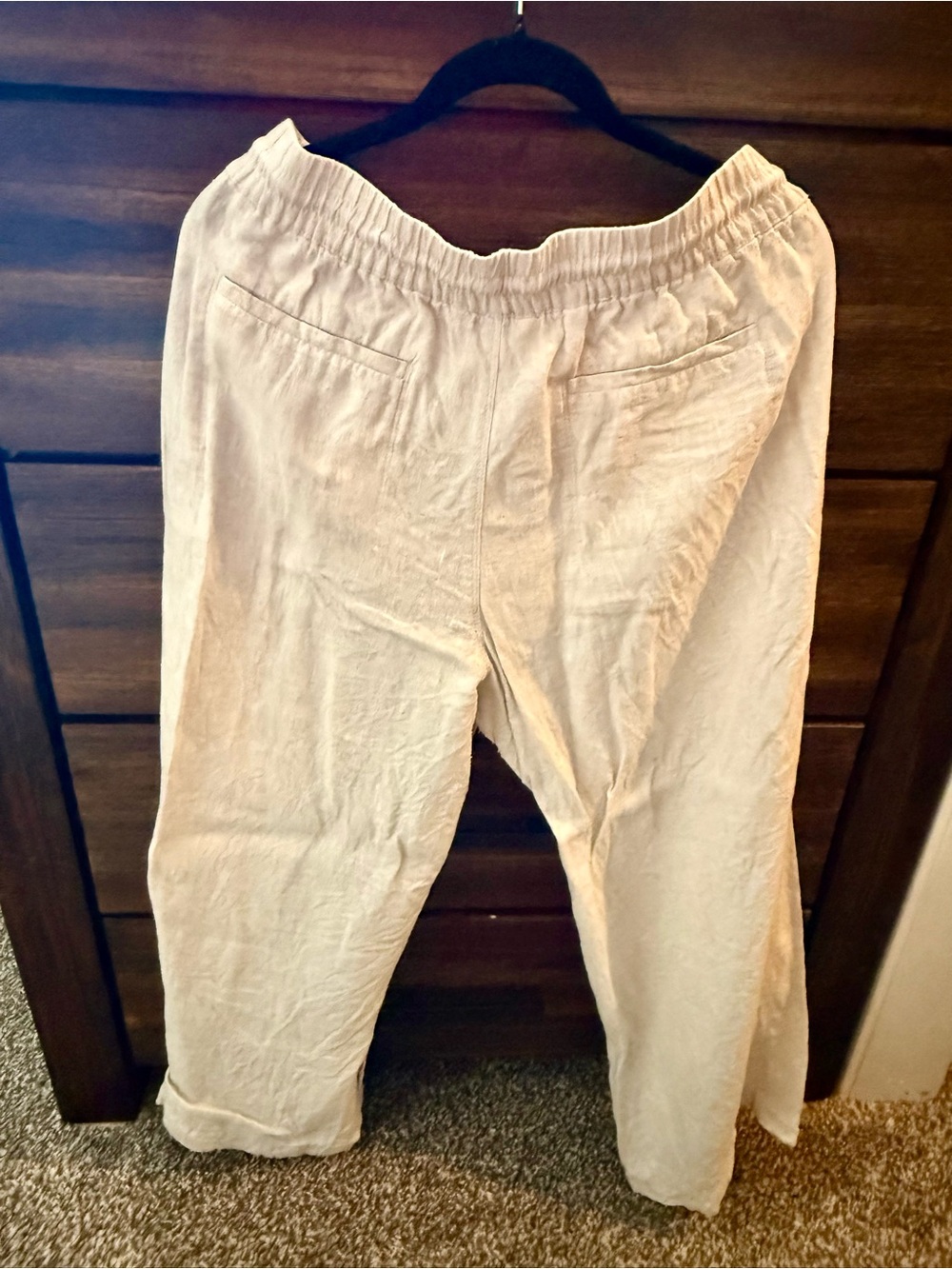 Athleta Cream Linen Set